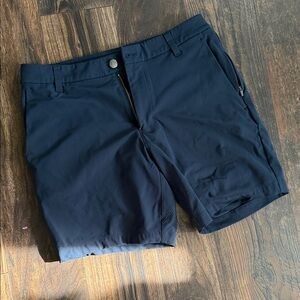 lululemon athletica Dark Blue Flat Front Shorts